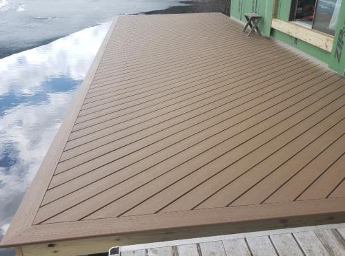  Deck framing and install composite deck boards