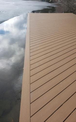  Deck framing and install composite deck boards
